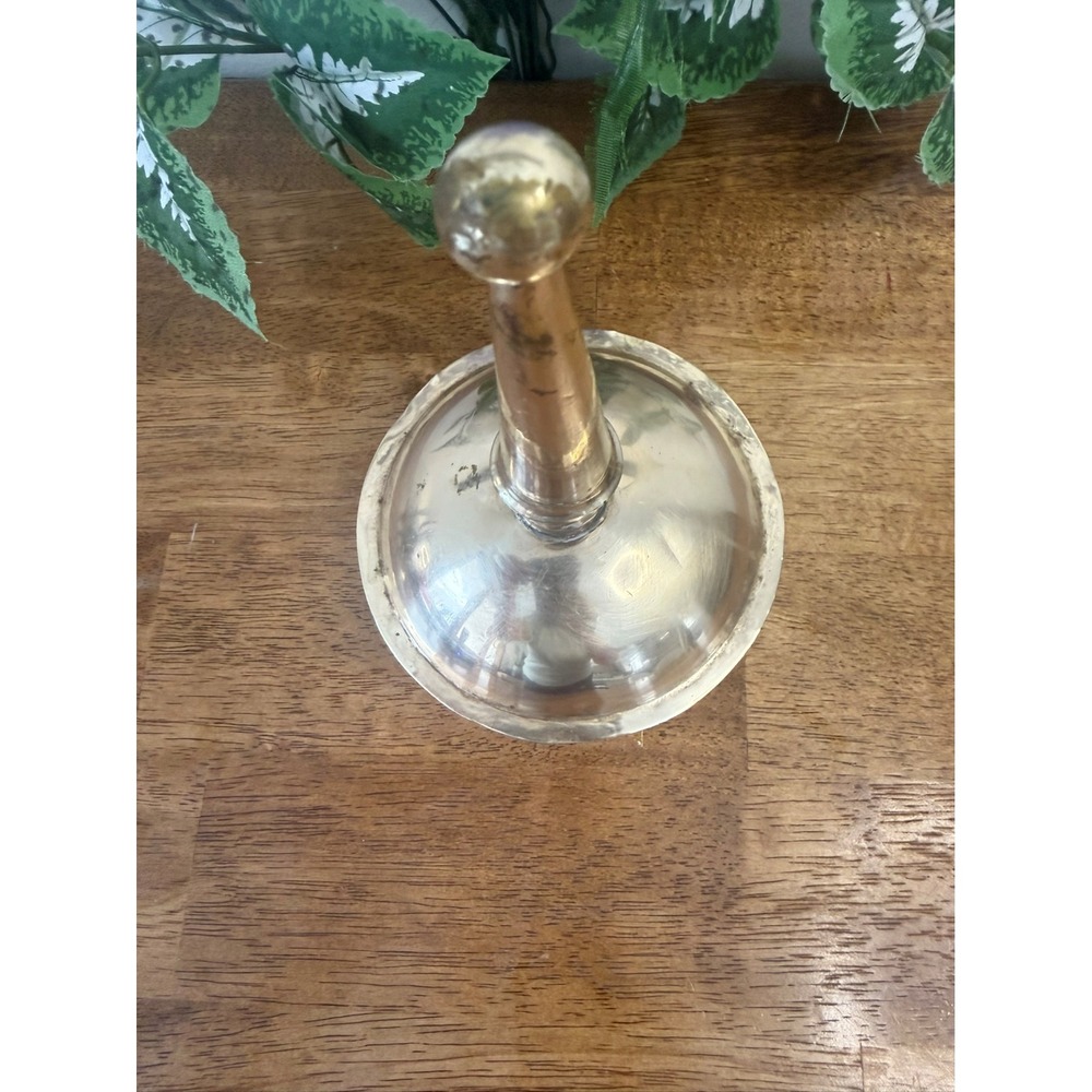 Vintage Solid Brass Finial Lid Decorative Cover Heavy Metal Architectural Decor - Picture 4 of 7